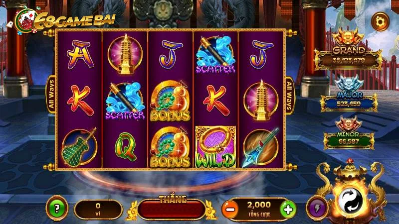 Các tính năng đặc biệt trong Tây du thần khí 68 game bài